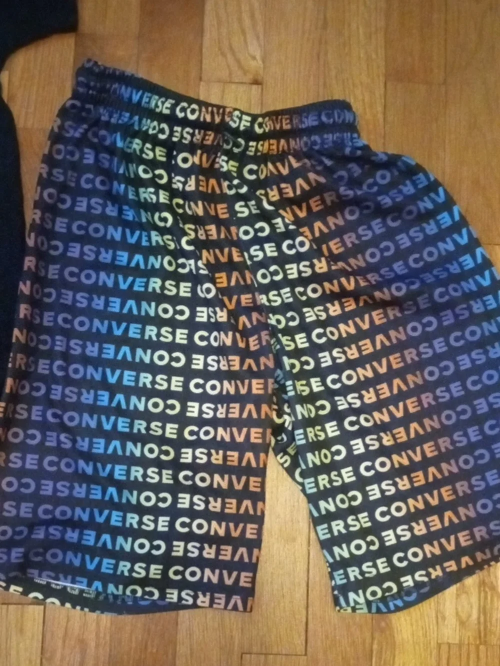 boys large Converse drifit shorts and graphic tee